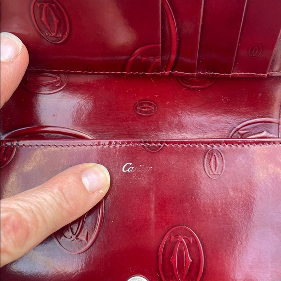 Cartier Burgundy Patent Leather Birthday Edition wallet. Like new - Picture 12 of 12